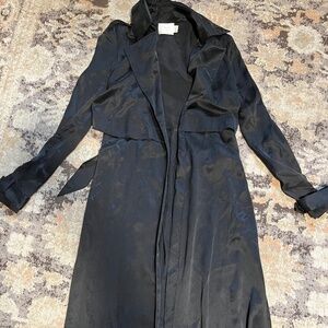 Silk Trench Coat